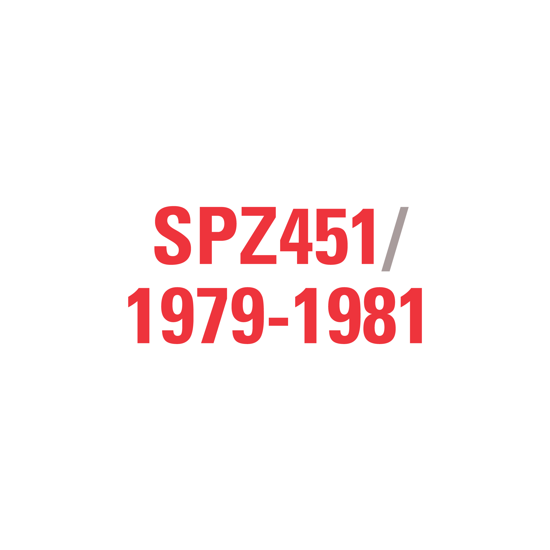 SPZ451 1979-1981